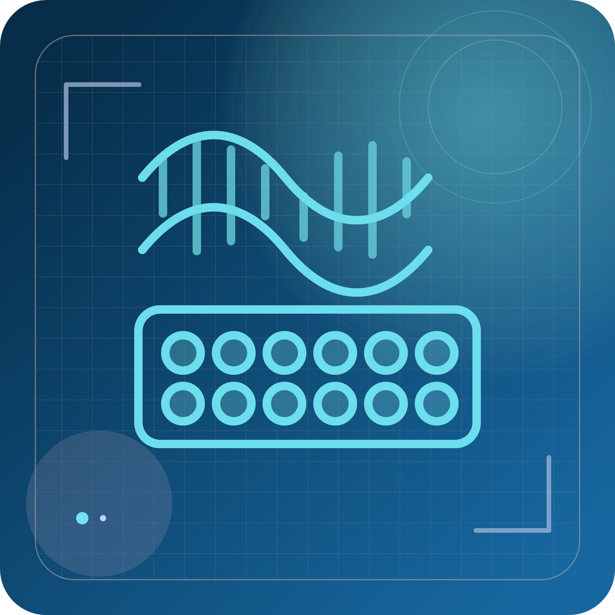 PCR、RT-PCR、qPCR 与 dPCR产品家族的抽象科研分类主视觉